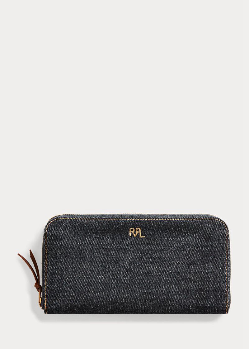 RRL 財布 レディース ネイビー インジゴ デニム Travel BHGRA0678
